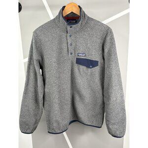 Patagonia Lightweight Snap T Synchilla Fleece Pullover Men’s S Grey Outdoor